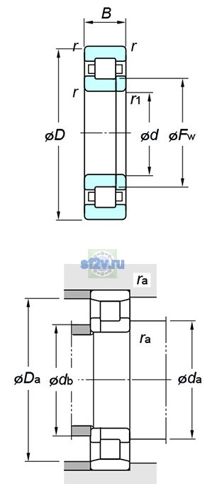 Фото подшипника NUP2312R