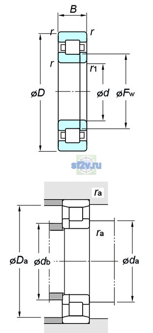 Фото подшипника NUP2319