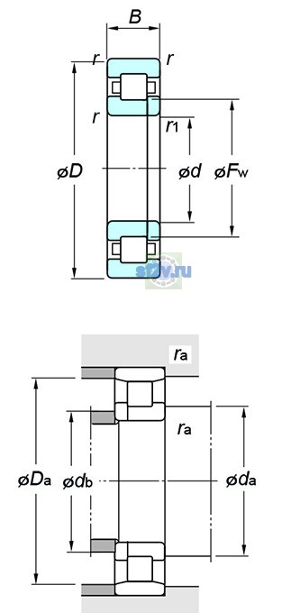 Фото подшипника NUP2332R