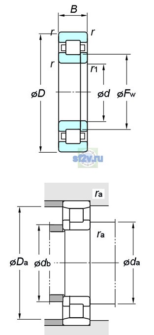 Фото подшипника NUP240R