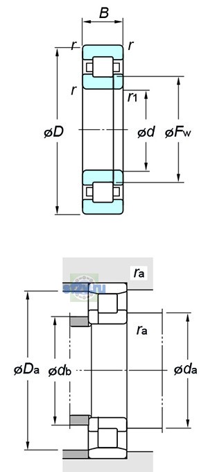 Фото подшипника NUP311R