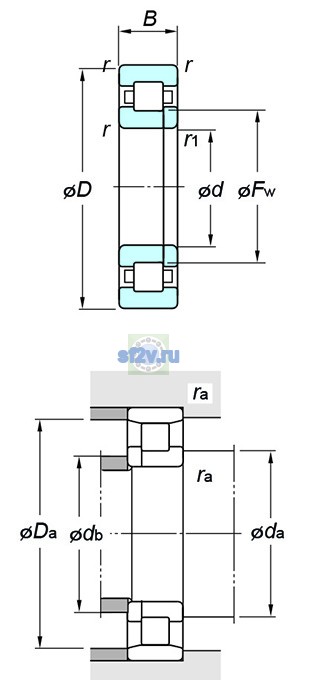 Фото подшипника NUP317R