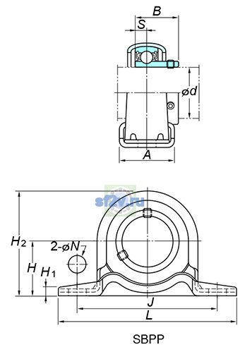 Фото подшипника SBPP202