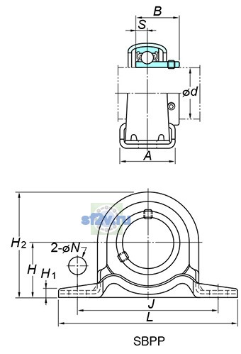 Фото подшипника SBPP203