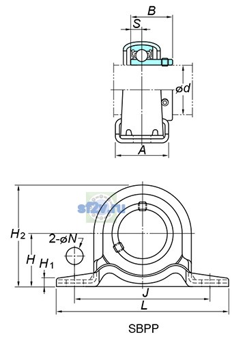 Фото подшипника SBPP204