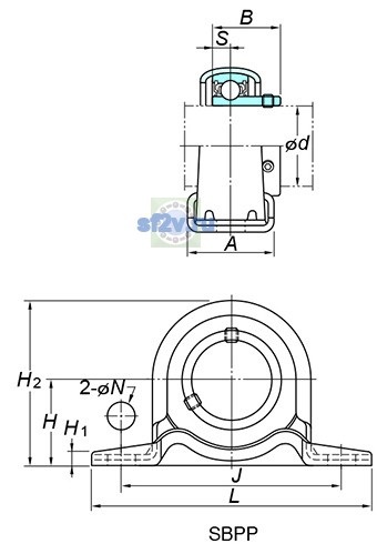 Фото подшипника SBPP206