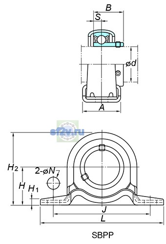 Фото подшипника SBPP207