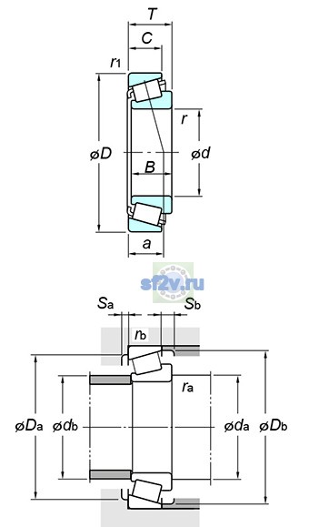 Фото подшипника T2ED090