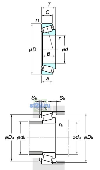 Фото подшипника T2ED095