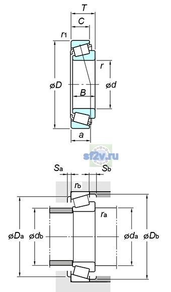 Фото подшипника T2EE040