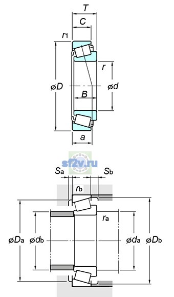 Фото подшипника T4CB120