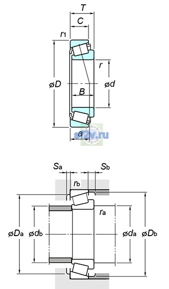 Фото подшипника T4CB130