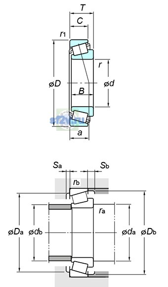 Фото подшипника T4DB160