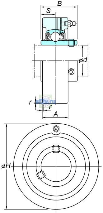 Фото подшипника UCC212