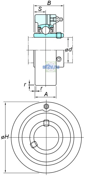 Фото подшипника UCC305
