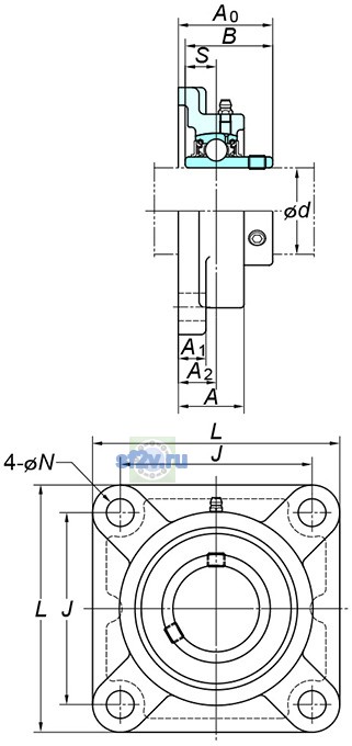 Фото подшипника UCF310