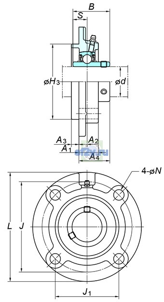 Фото подшипника UCFCX07