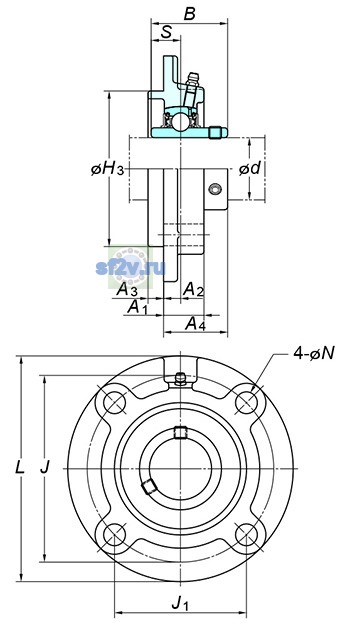 Фото подшипника UCFCX10