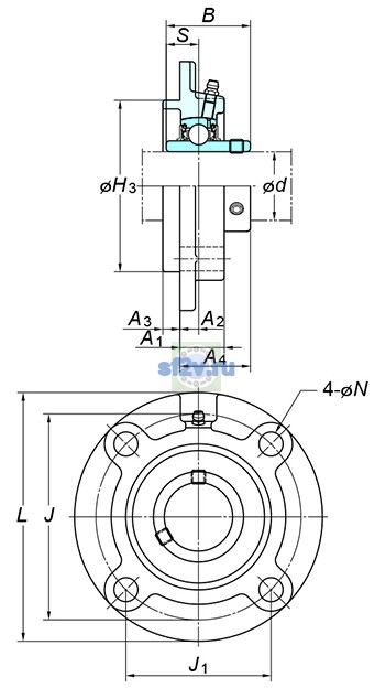 Фото подшипника UCFCX11