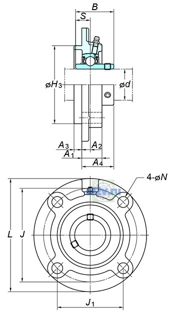 Фото подшипника UCFCX12