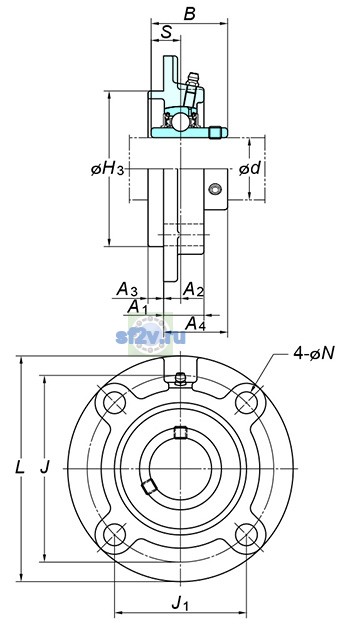 Фото подшипника UCFCX13