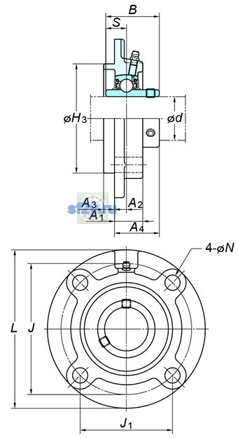 Фото подшипника UCFCX16