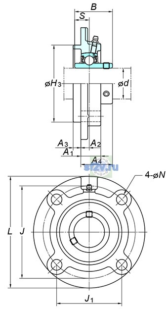 Фото подшипника UCFCX18