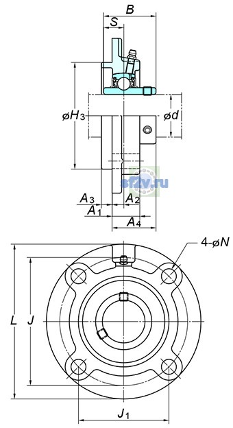 Фото подшипника UCFCX20