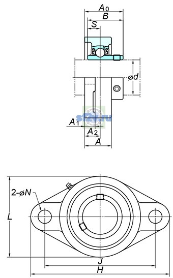 Фото подшипника UCFL202