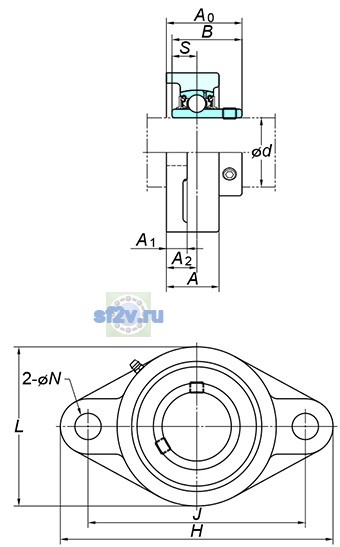 Фото подшипника UCFL203