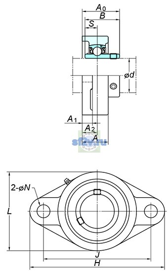 Фото подшипника UCFL204