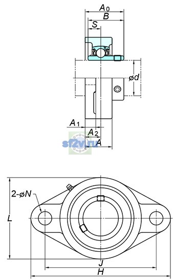 Фото подшипника UCFL207