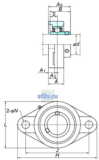 Фото подшипника UCFL209
