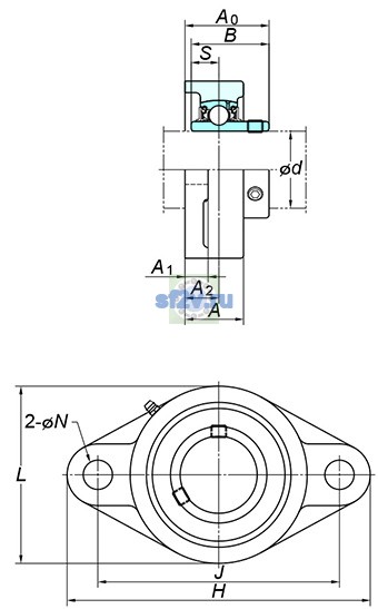 Фото подшипника UCFL210