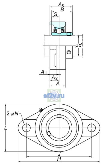 Фото подшипника UCFL212