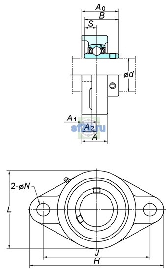 Фото подшипника UCFL214