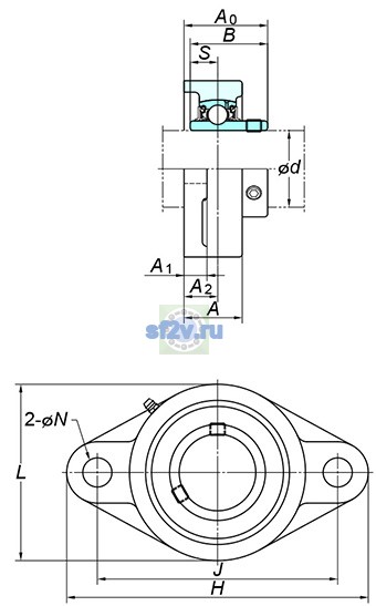 Фото подшипника UCFL218