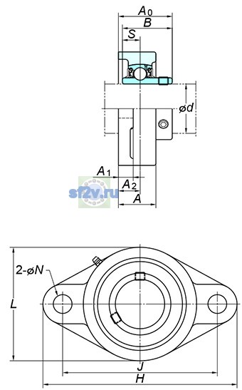 Фото подшипника UCFL306