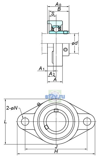 Фото подшипника UCFL312
