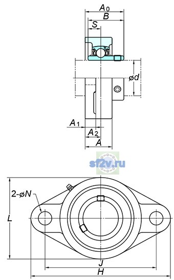 Фото подшипника UCFL316