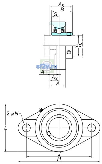 Фото подшипника UCFL317