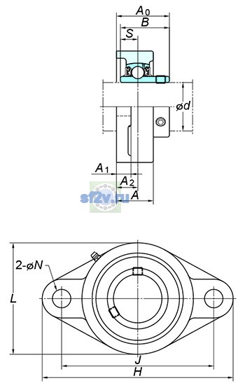 Фото подшипника UCFL322