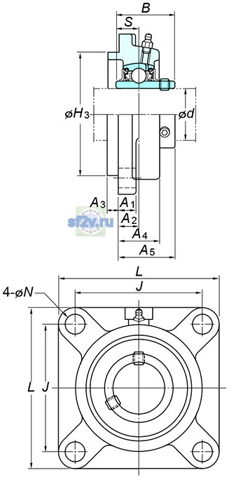 Фото подшипника UCFS305