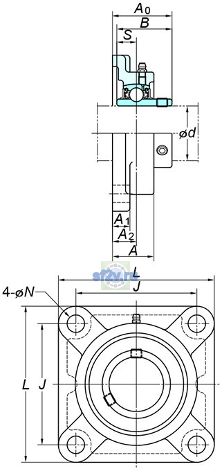 Фото подшипника UCFX05
