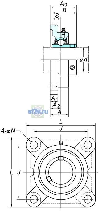 Фото подшипника UCFX06