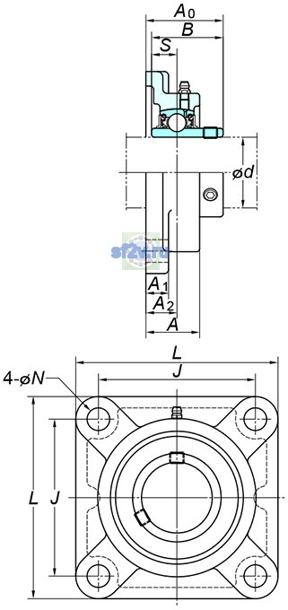 Фото подшипника UCFX07