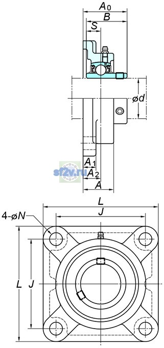 Фото подшипника UCFX11