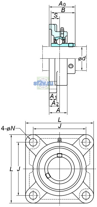Фото подшипника UCFX12