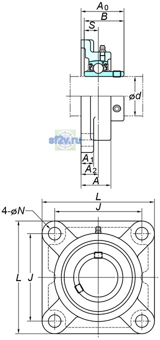 Фото подшипника UCFX13