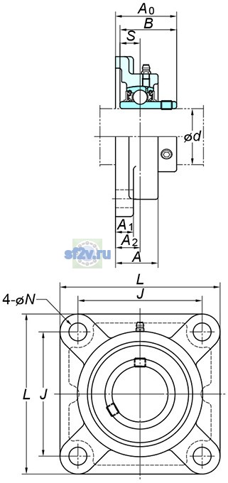 Фото подшипника UCFX14